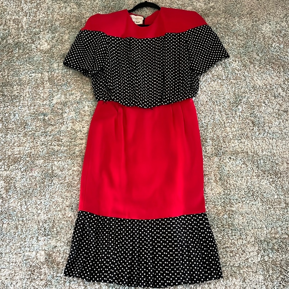 Vintage polka dot Saks Fifth Avenue Dress